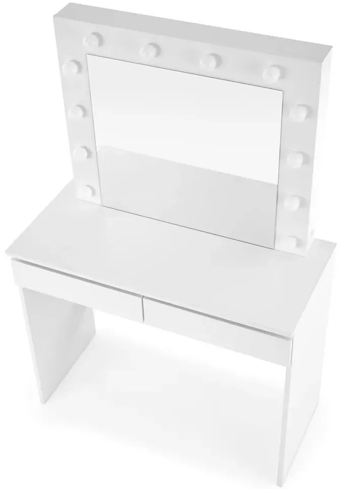 Biurko białe z toaletką z lustrem P8-C39