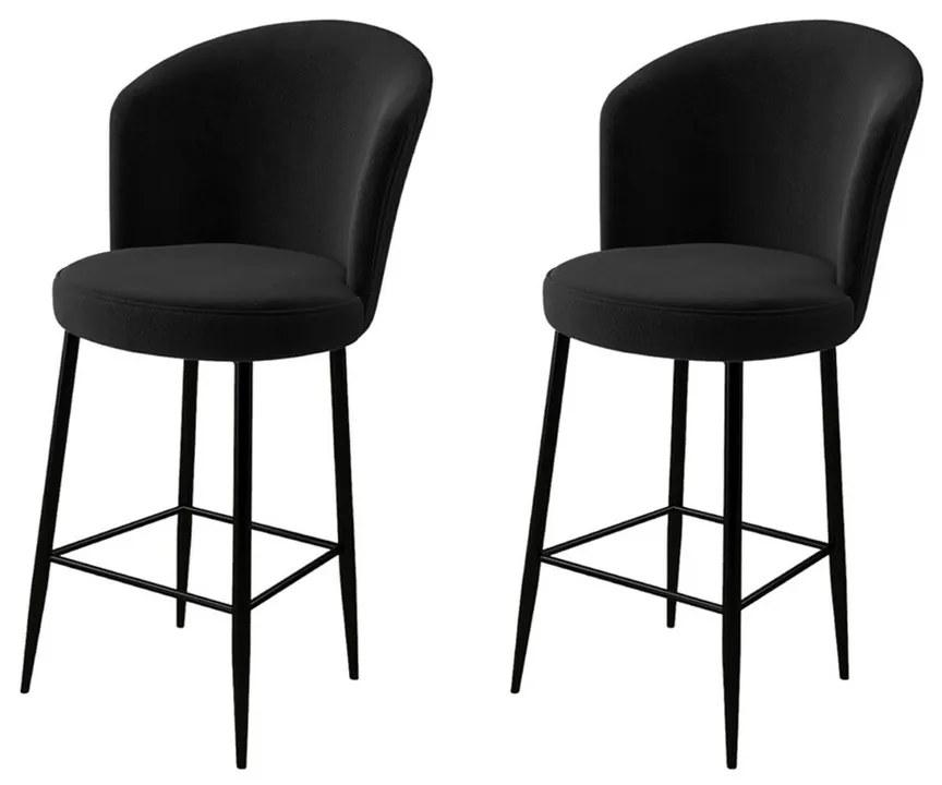 Zestaw krzeseł barowych Fora Black, 2 szt., 2 szt.