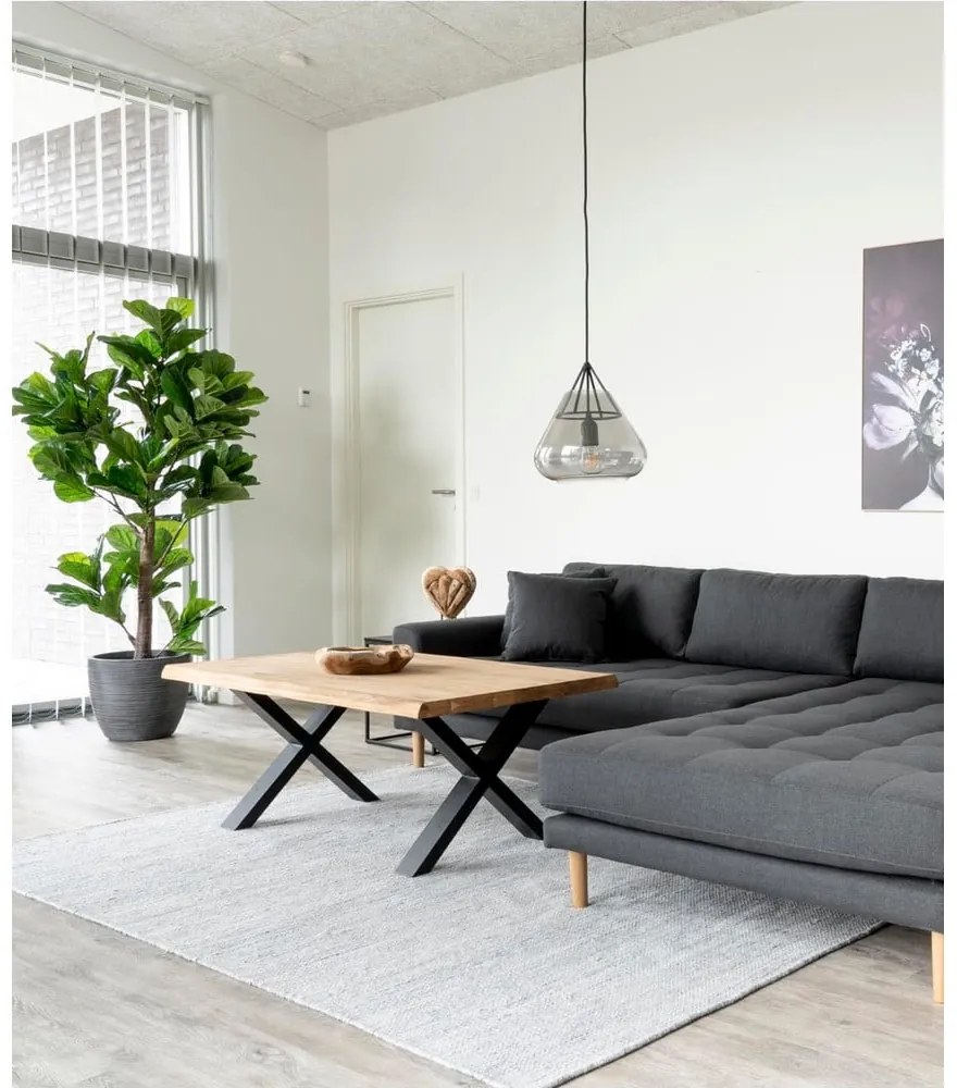 Stolik z blatem z litego dębu House Nordic Toulon, 120x70 cm