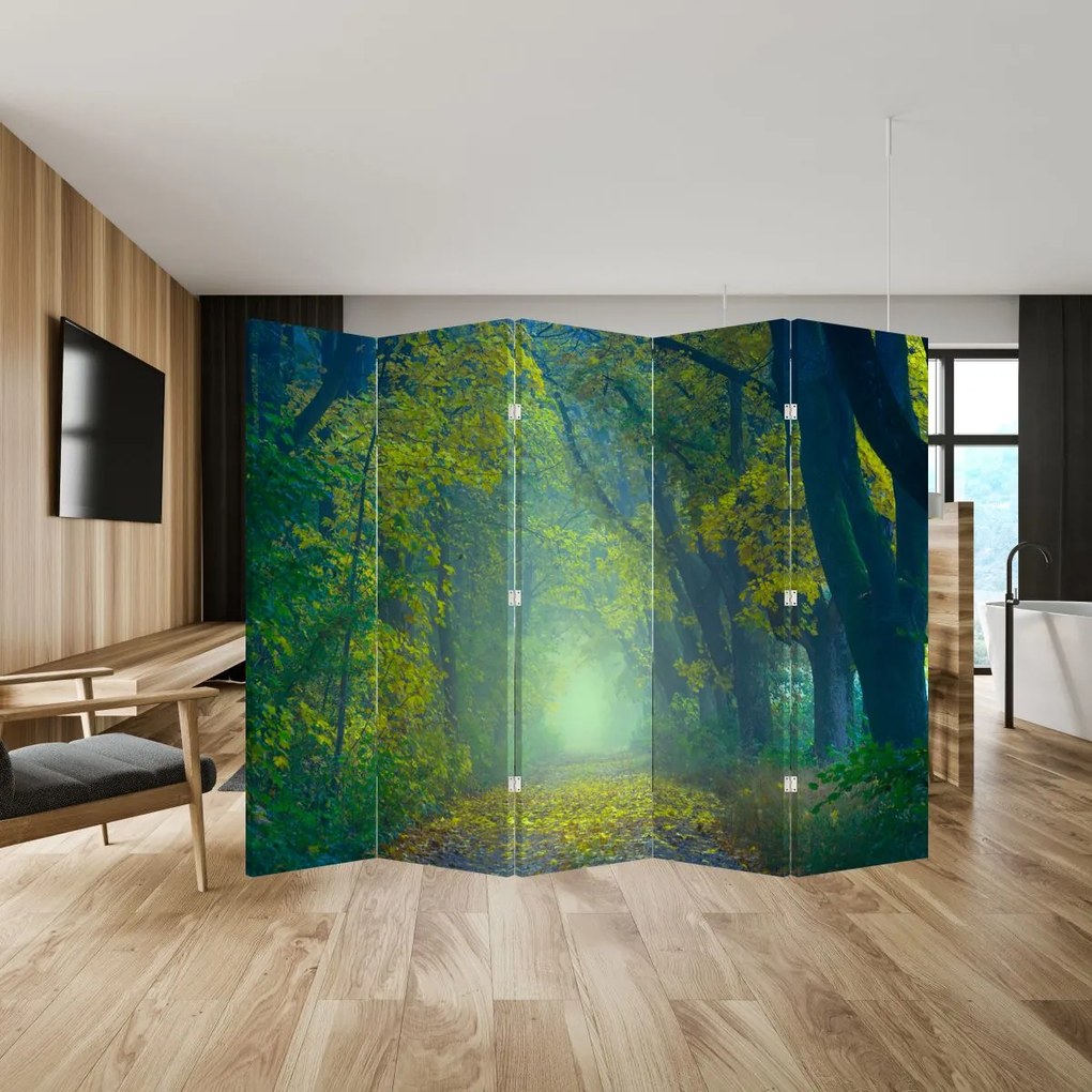 Parawan - Ścieżka wysadzana drzewami (210x170 cm)