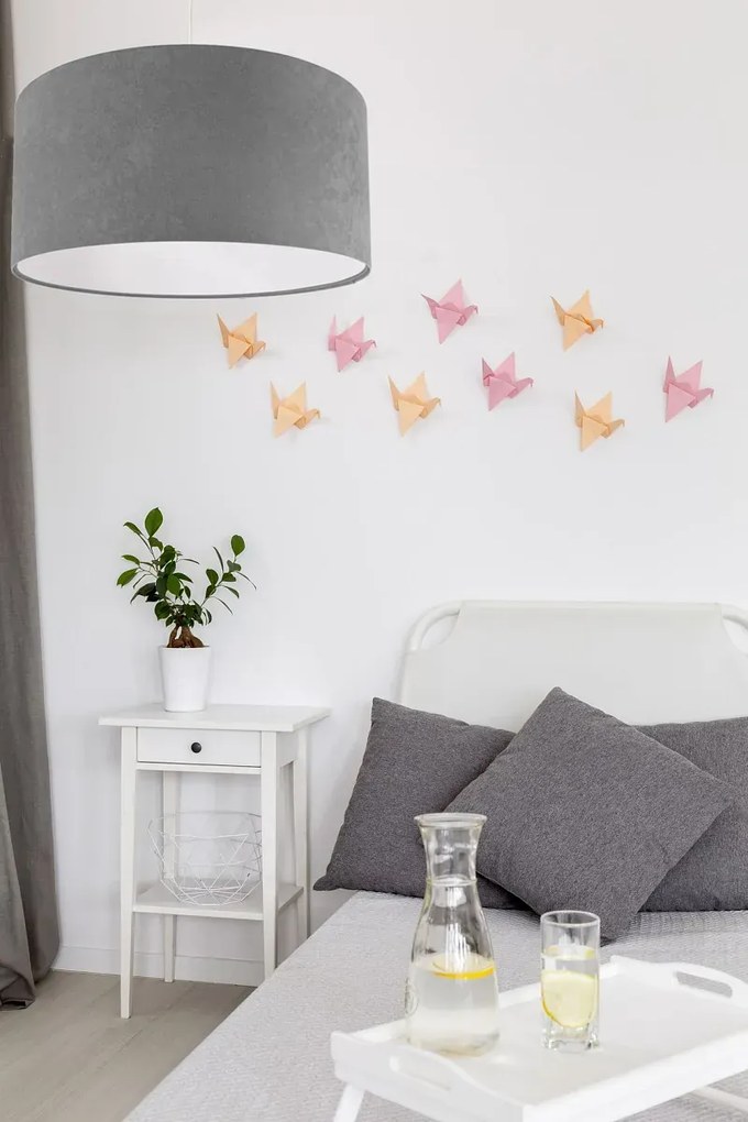 Lampa wisząca HOME 60 szara/biała BPS KONCEPT