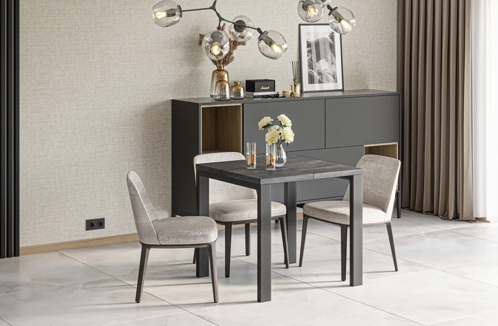 Nowoczesny stół rozkładany Garant beton ciemny