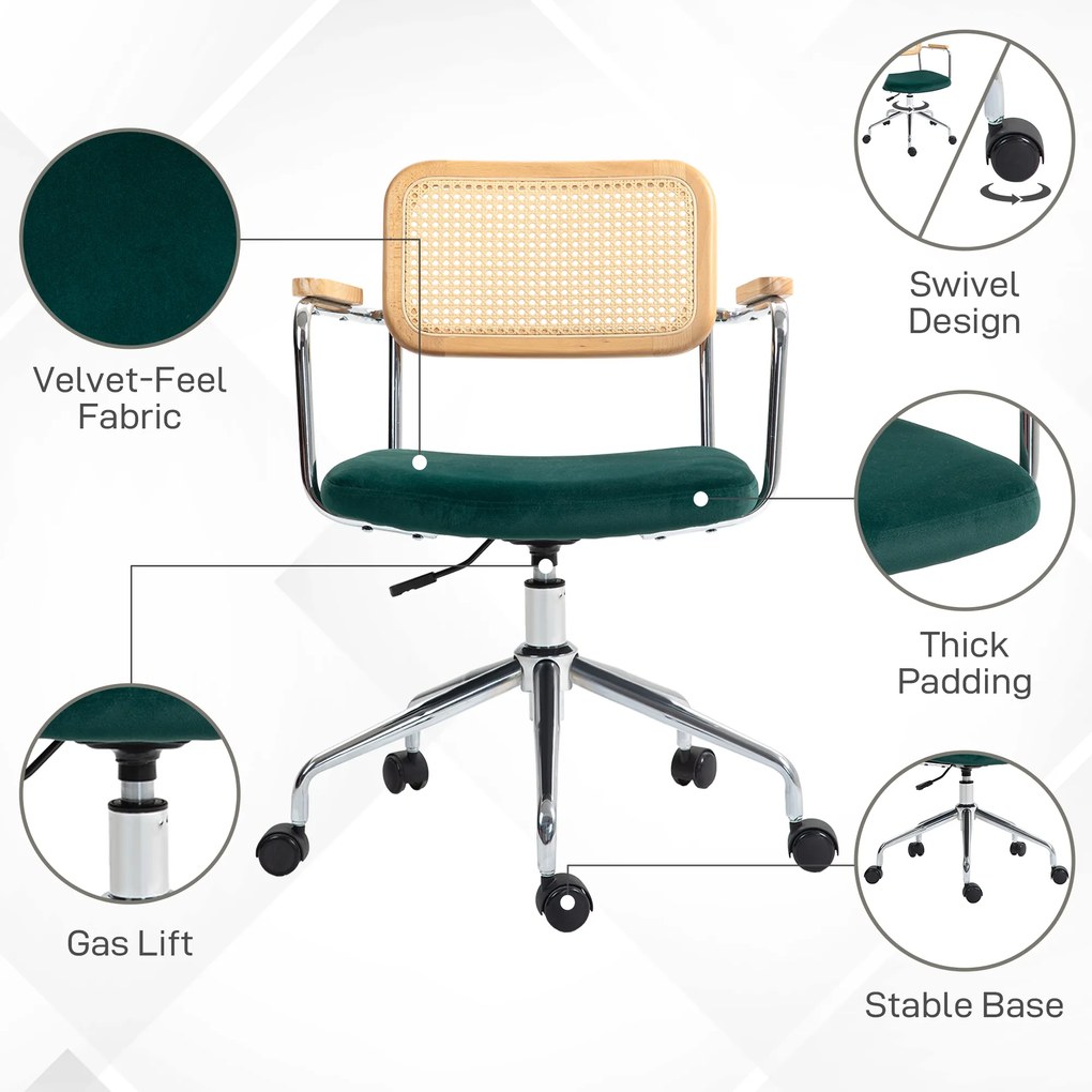 Vinsetto Krzesło Biurowe z Funkcją Masażu i Ogrzewania Ergonomiczne 66x67x110-118cm Kremowe | Aosom PL