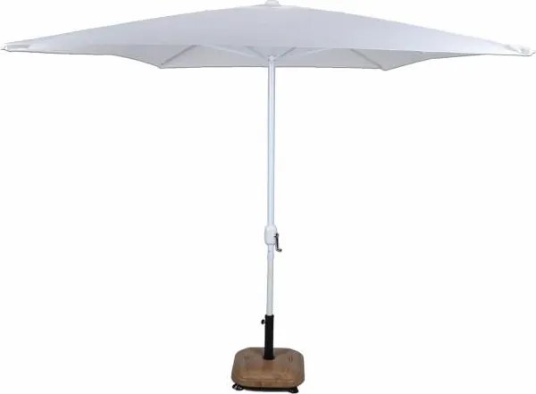Parasol ogrodowy prostokątny biały 2 x 3 m