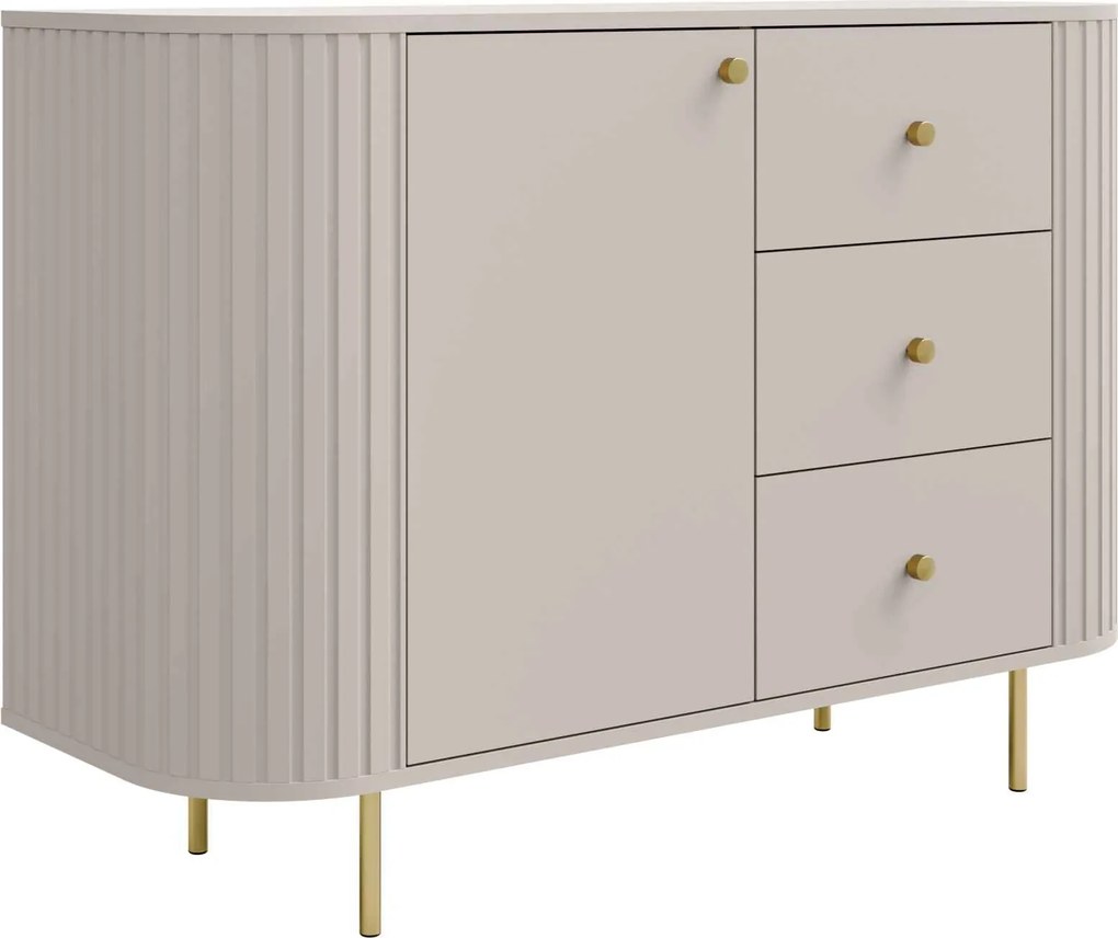 Komoda BOLLA 123 cm do Salonu Sypialni Odcienie beżu