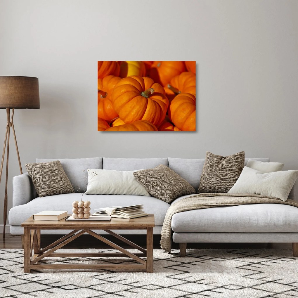 Obraz na szkle - Wspaniałe dynie (70x50 cm)