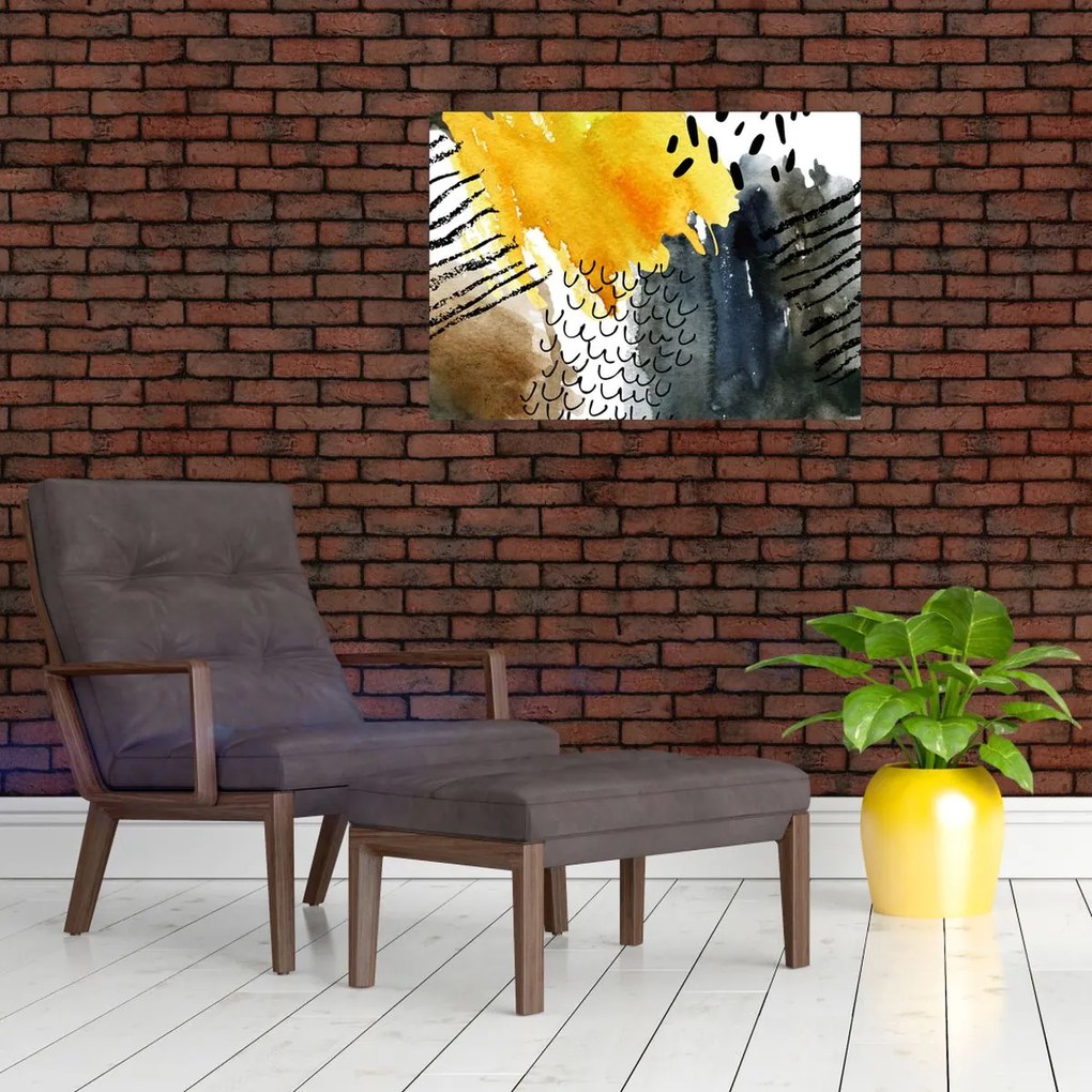 Obraz na szkle - Abstrakcyjna akwarela (70x50 cm)