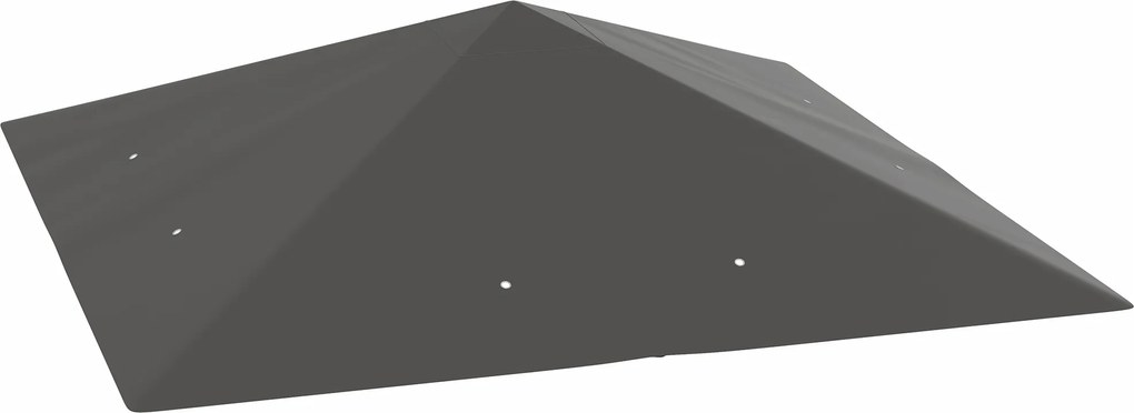 Outsunny Daszek zamienny do pawilonu 3 x 3 m wodoodporny pokrycie pawilonu UPF30+ zamienny pokrowiec tkanina Oxford, 370 g/m², Szary | Aosom PL