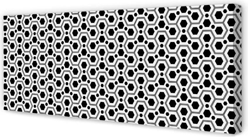 Obraz drukowany na płótnie Geometryczne Sześciokąty