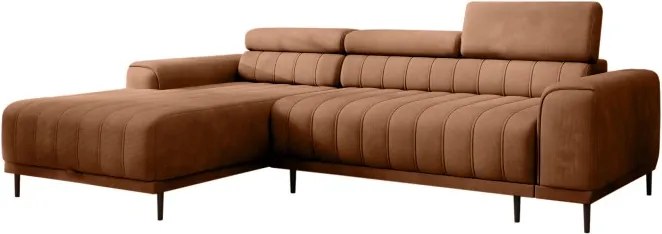 Narożnik CALDO S/MINI Lewostronny z funkcją spania wolnostojąca w tkaninie RUN AGAIN 53 WERSAL