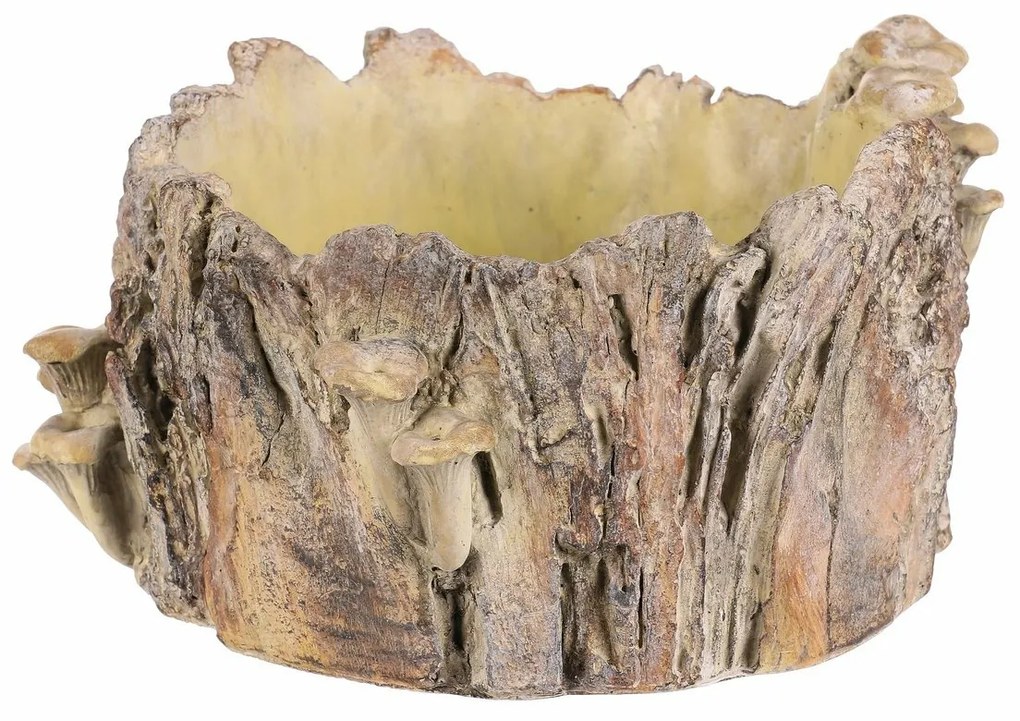 Obudowa betonowa - pień z grzybami, 32 x 29 x 16cm