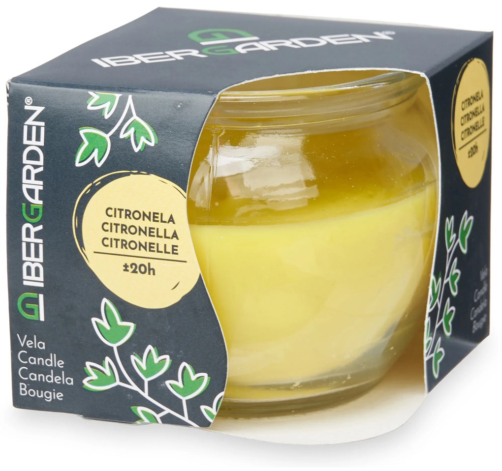 Świeca na komary słoiczek, citronella, 20 h palenia