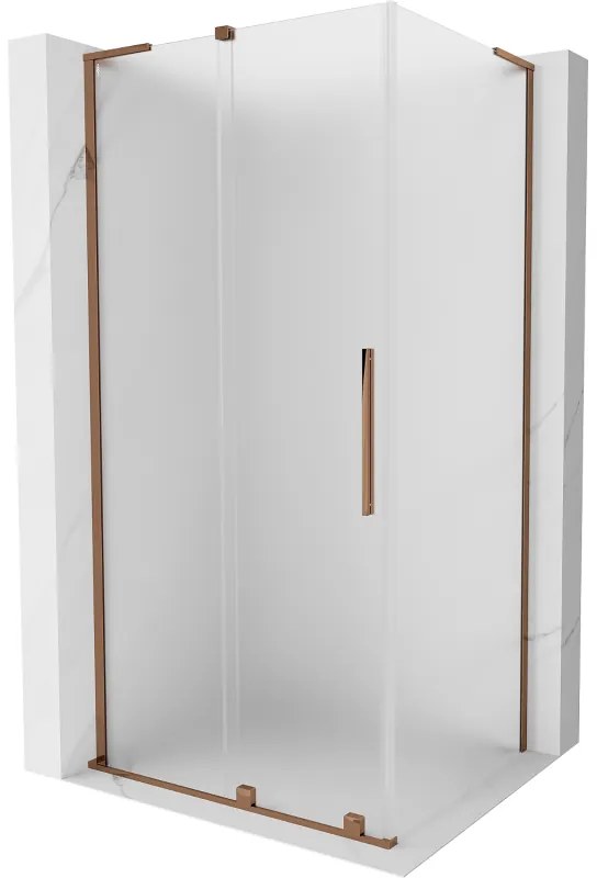 Mexen Velar L kabina prysznicowa rozsuwana 120 x 85 cm, szron, różowe złoto - 871-120-085-33-60