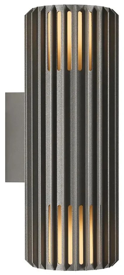 Nordlux - Kinkiet zewnętrzny ALUDRA 2xE27/15W/230V IP54 antracyt