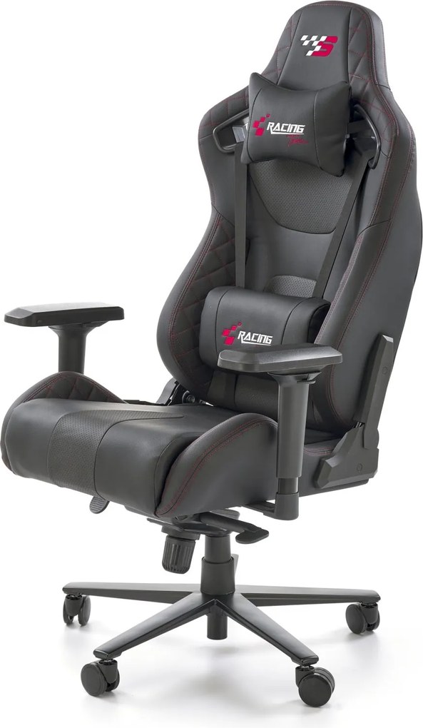 Czarny fotel gamingowy Chavez Halmar