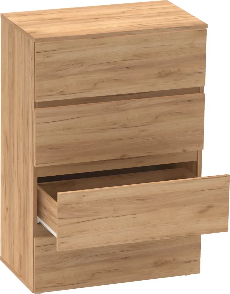 Komoda PARMAD, dąb craft złoty