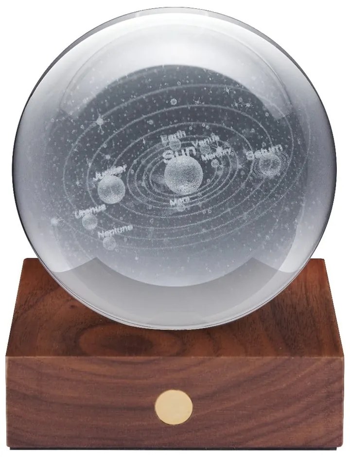 Ciemnobrązowa dekoracja świetlna na USB Amber – Gingko