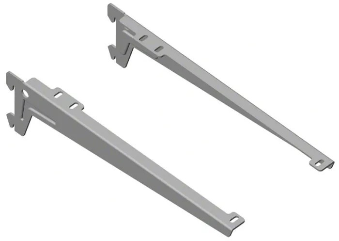 Nośnik ANGLE do ELEMENT SYSTEM, komplet 2 szt., gł. 380 mm, szary