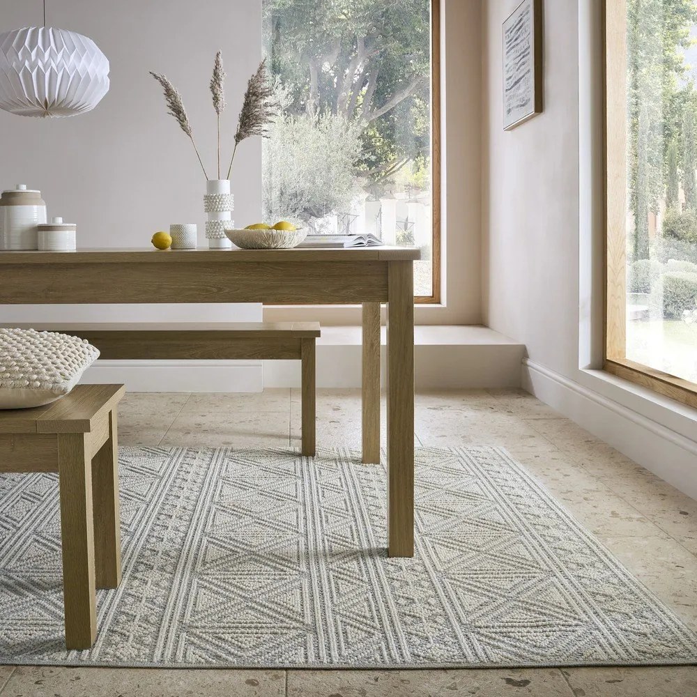 Szaro-beżowy dywan odpowiedni do prania 155x230 cm Lucia – Flair Rugs