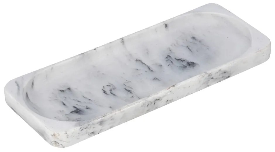 Biało-szara tacka do łazienki Wenko Desio