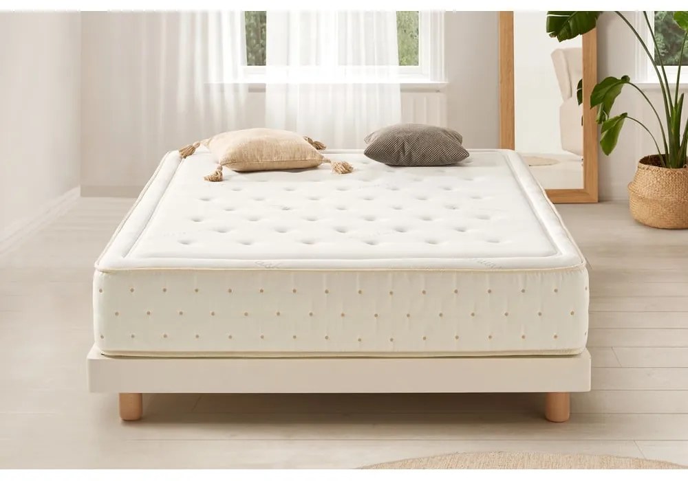 Twardy/średnio twardy piankowy materac dwustronny 140x200 cm Premium Cashmere – Moonia