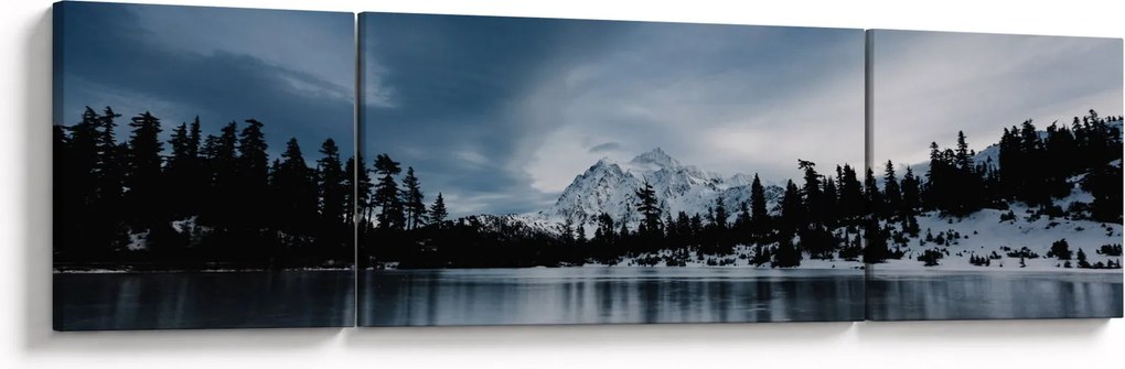 Obraz - Na zamarzniętym jeziorze (170x50 cm)