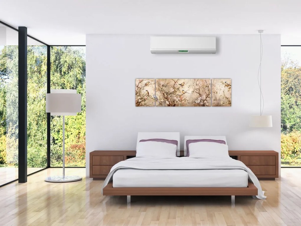 Obraz - Obraz ptaka w stylu vintage II. (170x50 cm)