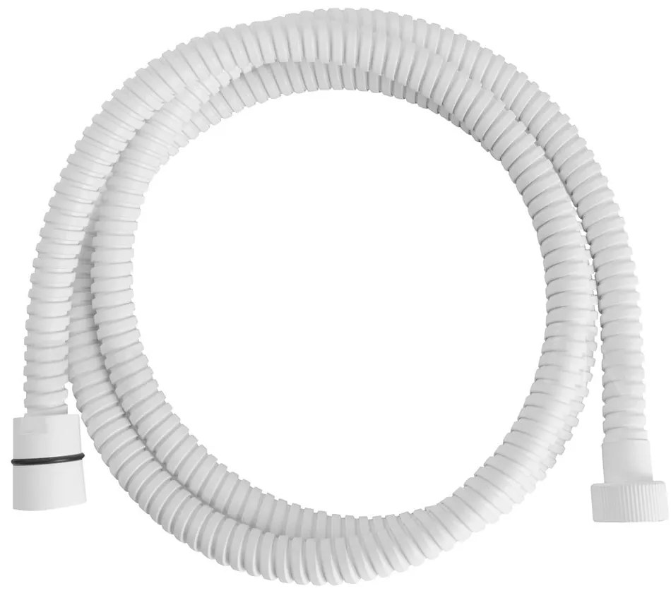 Biały wąż prysznicowy z mosiądzu Powerflex – Sapho