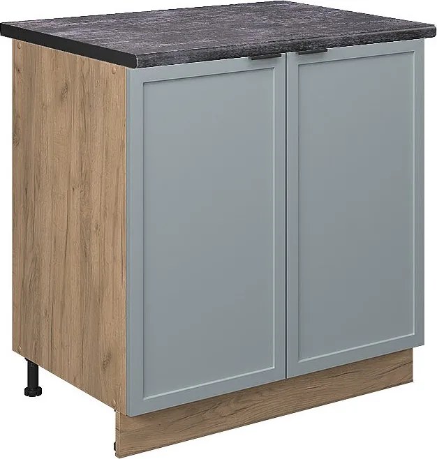 Szafki kuchenne jasnoniebiesko-szary 80x60x82 fame-line