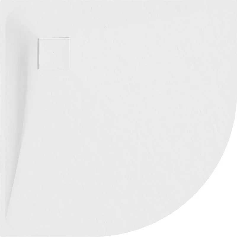 Mexen Bert brodzik półokrągły SMC 80 x 80 cm, biały - 4KR108080