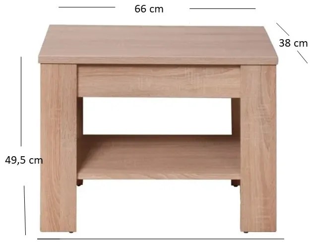 Stolik pomocniczy z półką F8-R05