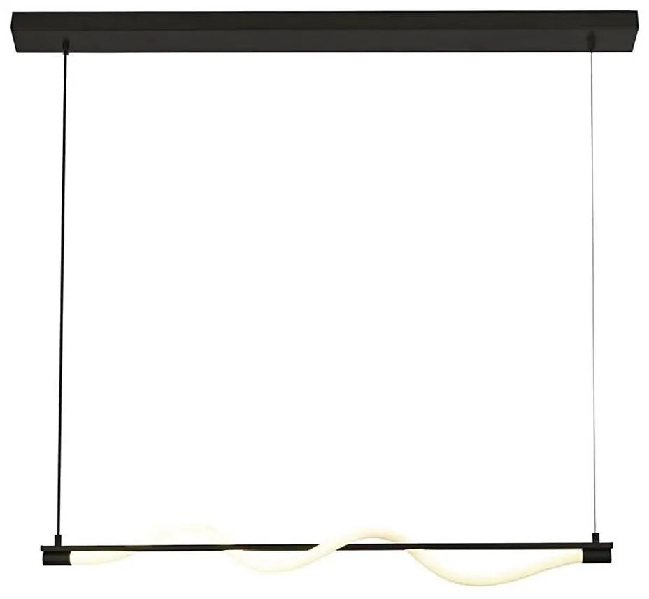 Searchlight 57211BK - Lampa LED SERPENT LED/15W/230V czarna na lanku