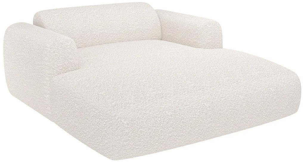 Szezlong 2-osobowy z białej bukli - POGNI marki Maison Céphy