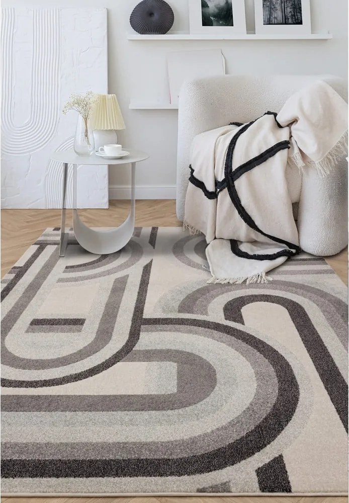 Szarobeżowy dywan 160x230 cm Nova Retro Grey – Asiatic Carpets