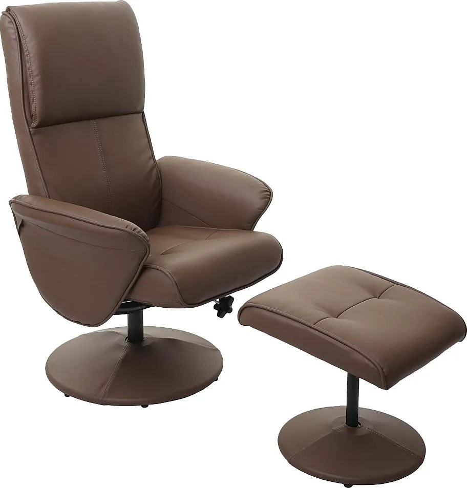 Leżanka Stockholm,  imitacja skóry, ciemnoszary