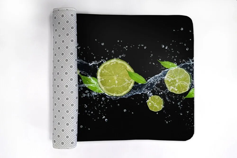 Antypoślizgowy dywanik łazienkowy Antypoślizgowy dywanik łazienkowy Cytrusy Limonka