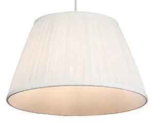 Lampa wisząca Retro biała 35 cm - Plisse Retro Oswietlenie wewnetrzne