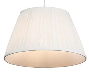 Retro Lampa wisząca - Plisse Biała 35 cm Retro Oswietlenie wewnetrzne