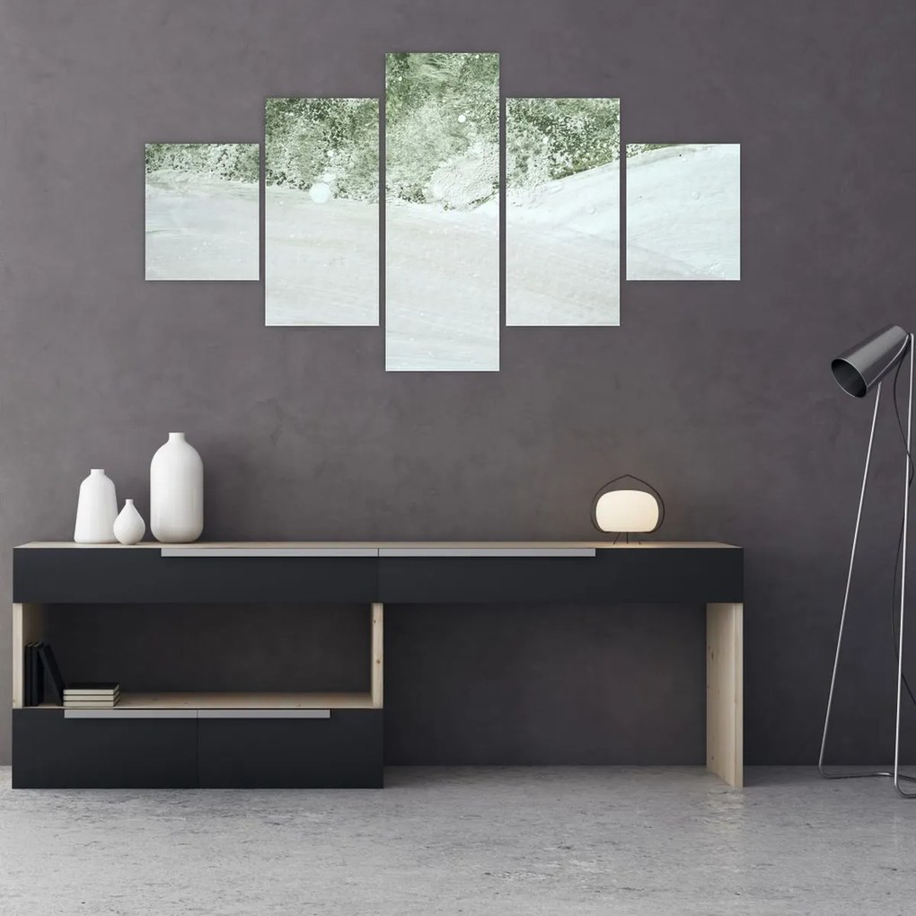 Obraz - Abstrakcja pędzle (125x70 cm)