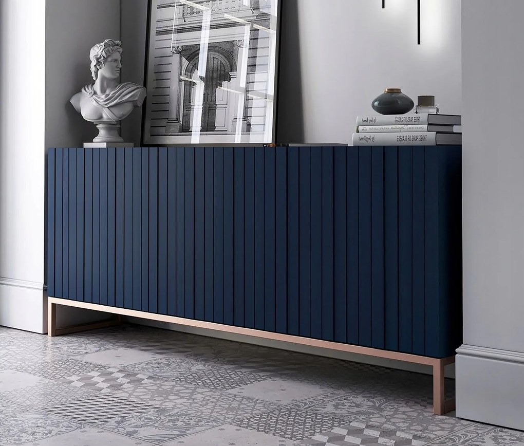 Komoda TAL 3D 168 granatowa mat