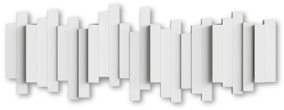 Biały plastikowy wieszak ścienny Sticks – Umbra