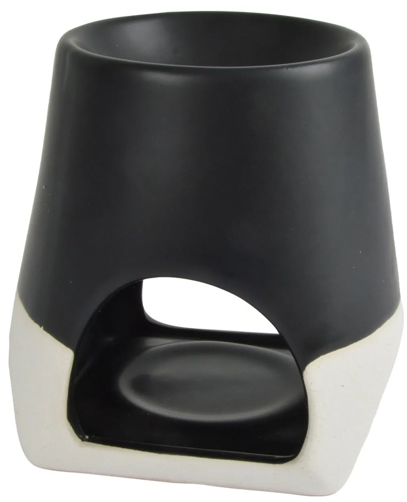 Ceramiczny kominek na tealight i wosk zapachowy, 10,5 cm