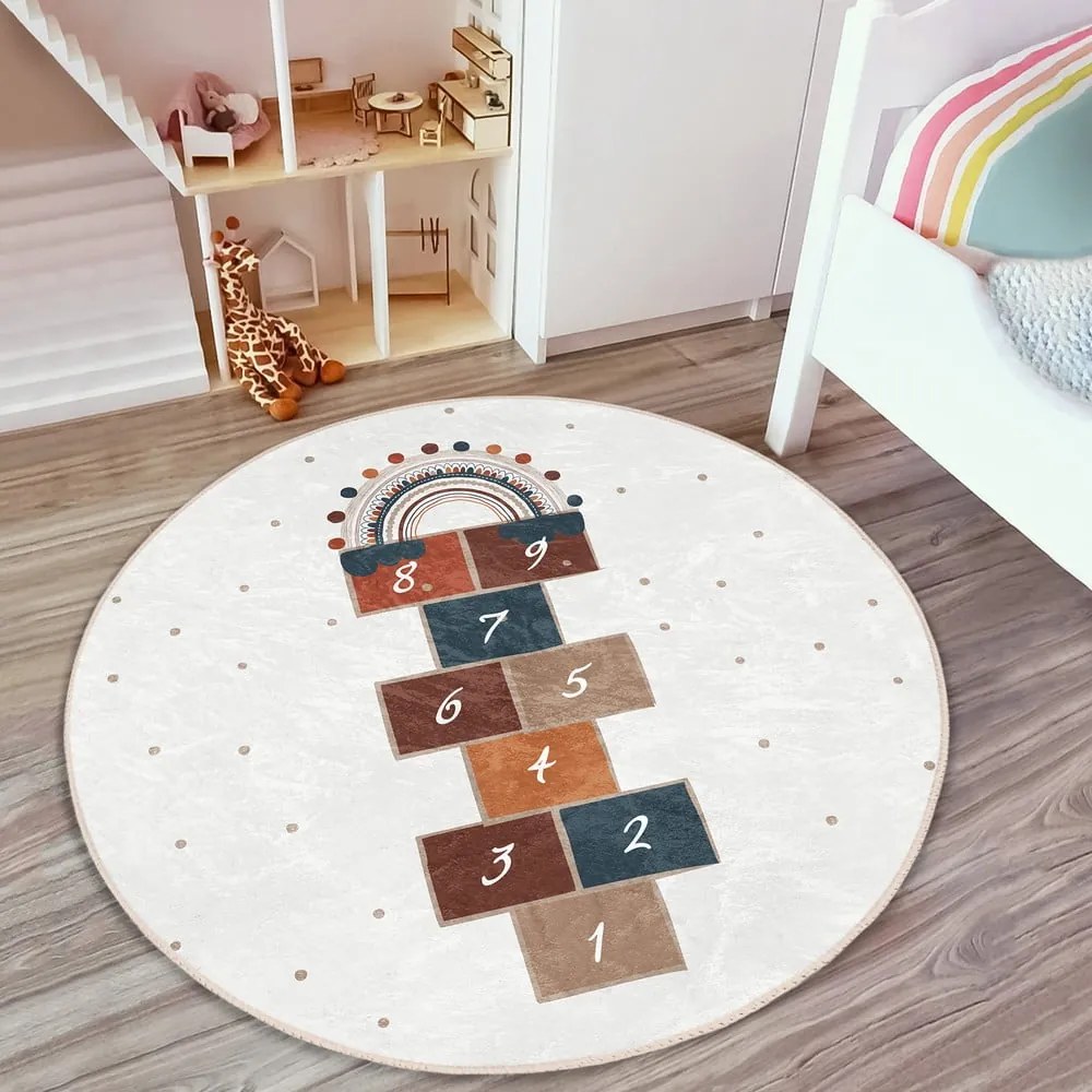 Kremowy dywan dziecięcy ø 100 cm Comfort – Mila Home