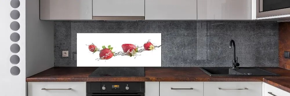 Panel do kuchni Truskawki i woda