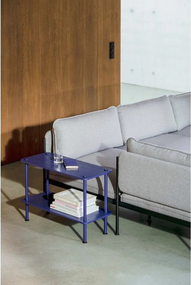 Czarny regał w dekorze dębu 80x54,5x35 cm Teidi – noo.ma