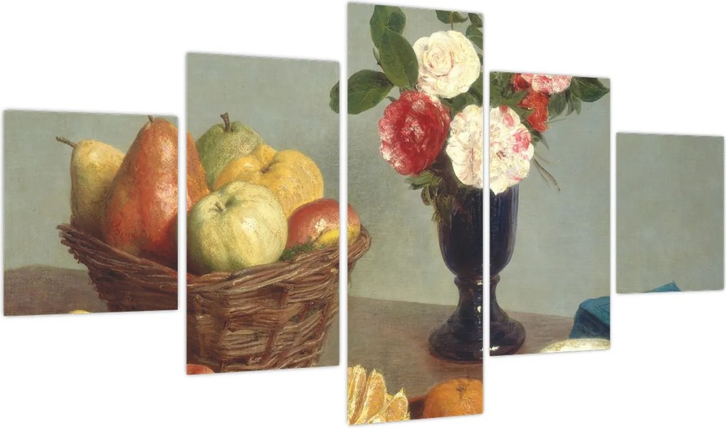 Obraz - Henri Fantin-Latour, Still  Life, reprodukcje (125x70 cm)