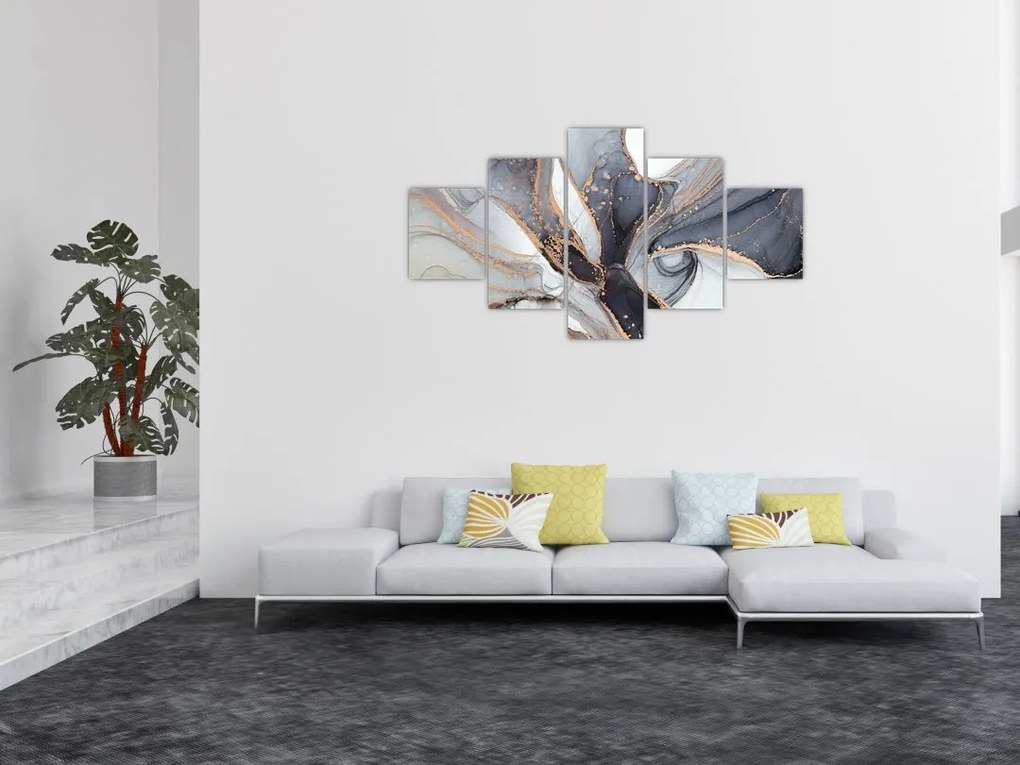 Obraz - Szary marmur (125x70 cm)