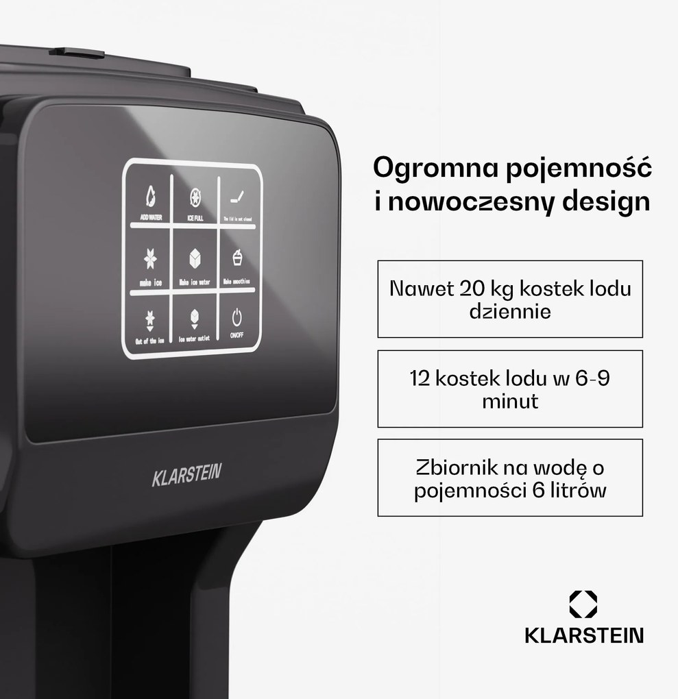 Klarstein ArcticBlend 3w1 Kostkarka do lodu