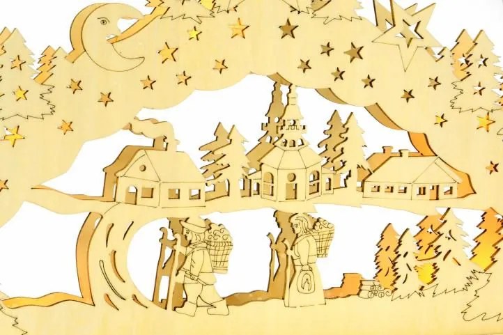 Świąteczna dekoracja – Bożonarodzeniowa sceneria – 10 LED diody