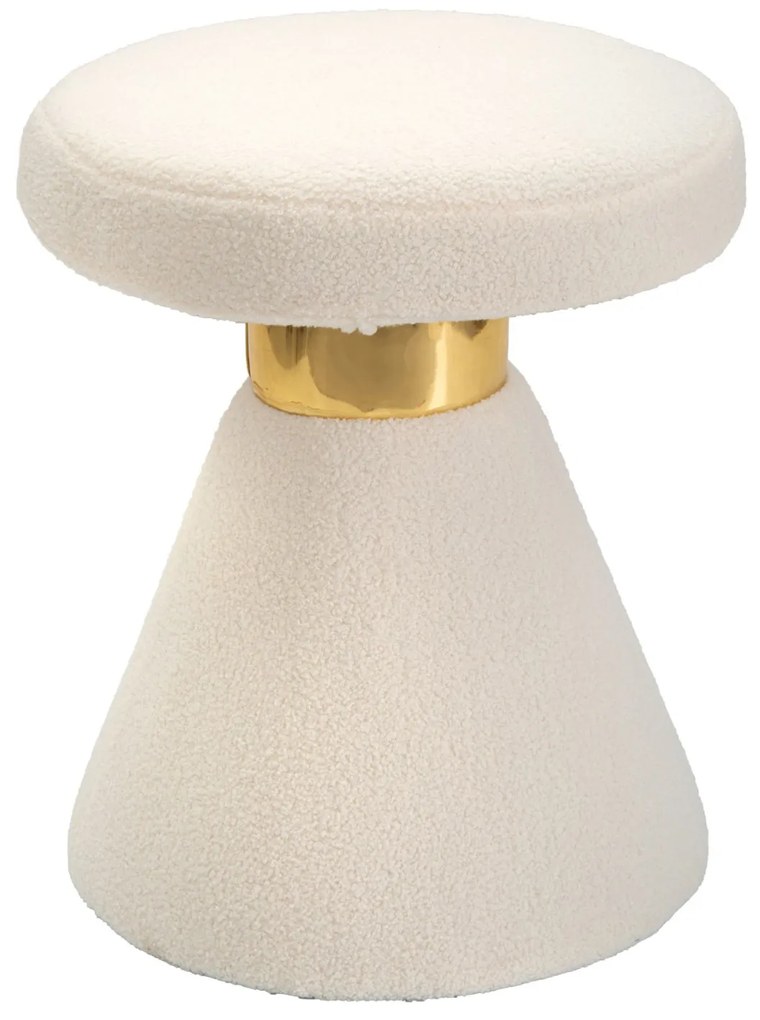 Stołek z pluszu, wys. 51 cm